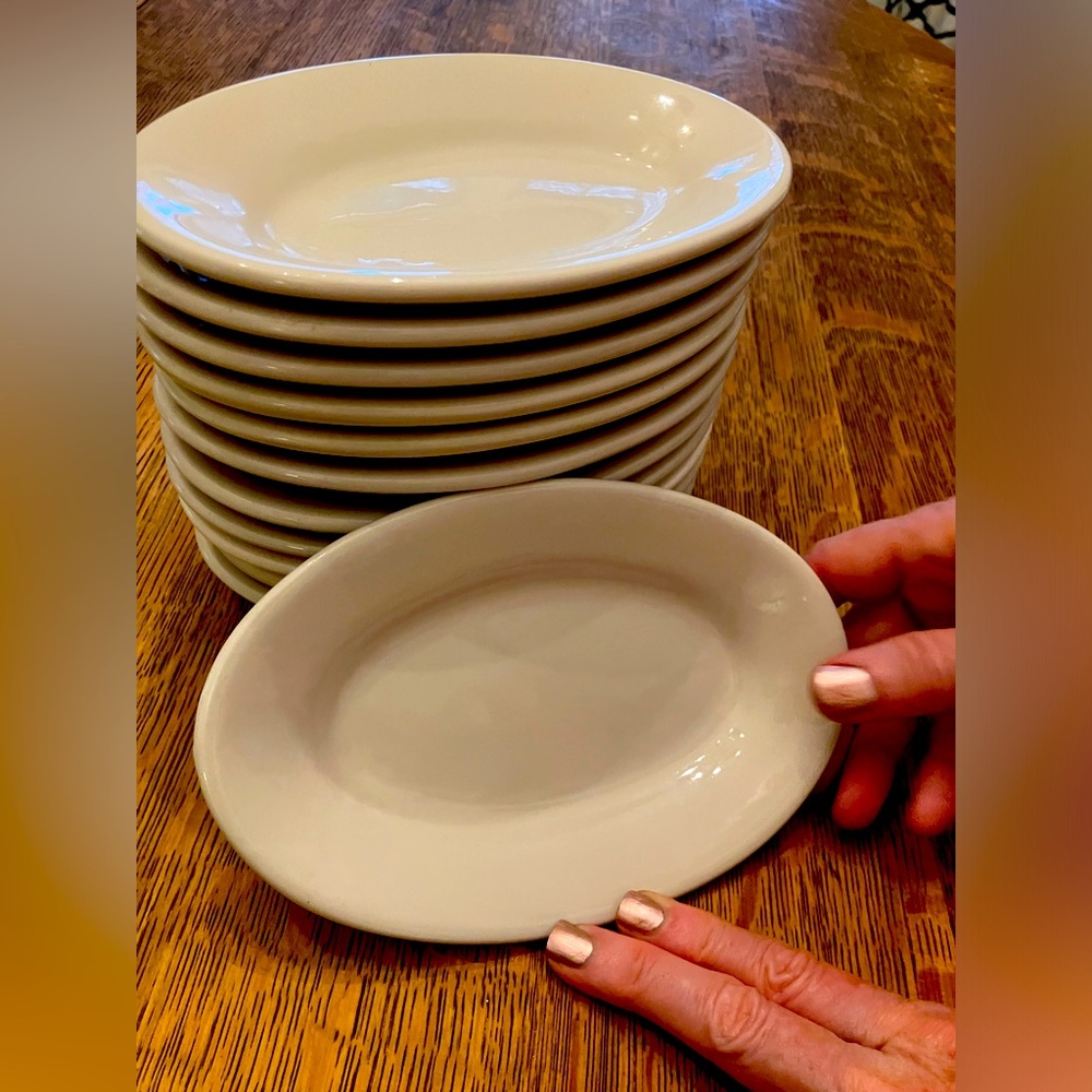 12 Porcelain App Plates